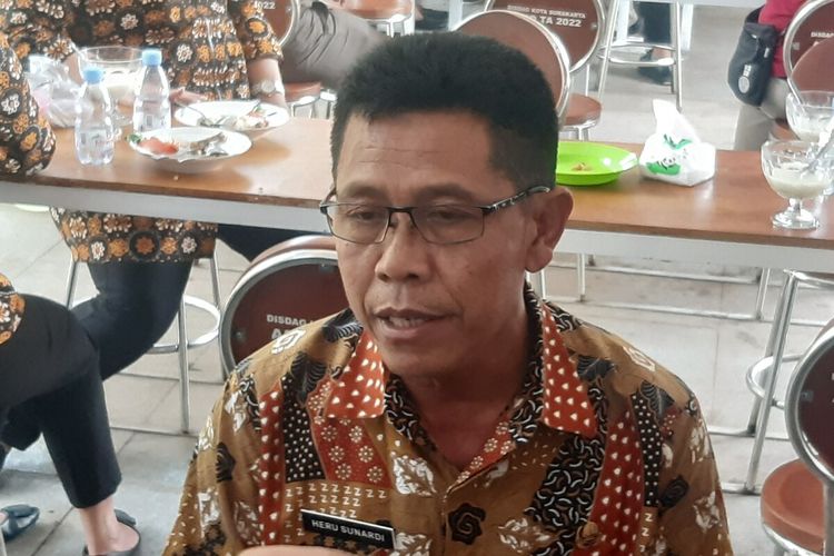 Kepala Dinas Perdagangan Kota Solo Heru Sunardi di Solo, Jawa Tengah, Selasa (1/3/2023).