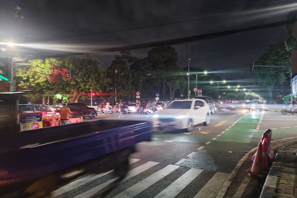 Jalan Imam Bonjol menuju MH Thamrin, Menteng, Jakarta Pusat kembali dibuka,  Jumat (23/2/2024).