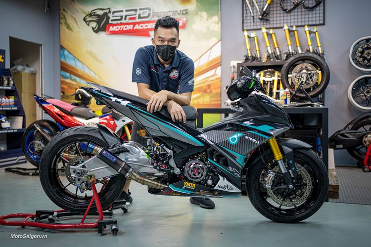 Modifikasi Yamaha Exciter, MX-King versi Malaysia, jadi replika MotoGP dengan konsep racing look