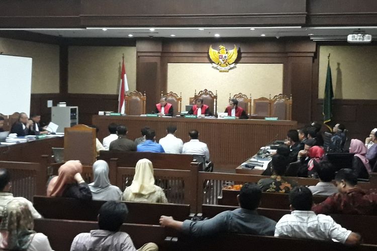 Persidangan kasus suap anggota DPRD Sumatera Utara di Pengadilan Tipikor Jakarta, Rabu (19/12/2018).