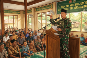 Menhan dan Cerita Prajurit TNI Jadi Imam dan Penceramah di Kampung-Kampung