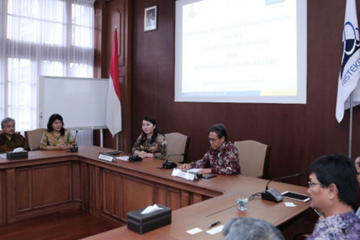 Universitas Gadjah Mada (UGM) dan PT Perusahaan Gas Negara Tbk (GGN) menjalin kerja sama pengembangan kapabilitas sumber daya manusia, Rabu (27/2/2019) di Ruang Sidang Pimpinan UGM, Yogyakarta.