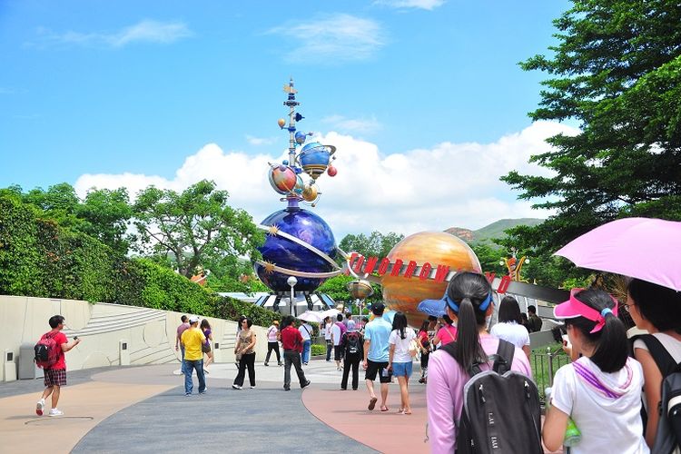 Ilustrasi Disneyland Hong Kong.