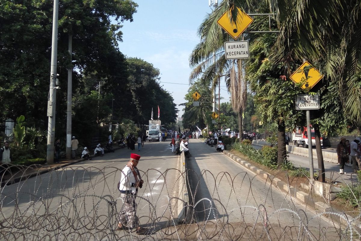 Suasana jalan RM Harsono, Ragunan, Jakarta Selatan pada Selasa (9/5/2017).