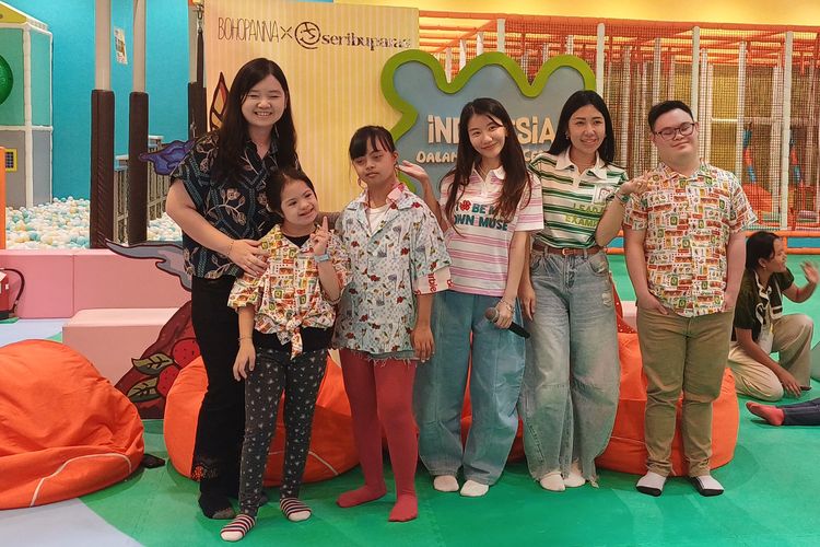 Karya Gambar Anak Down Syndrome Seribu Paras Hiasi Koleksi Busana Brand Lokal