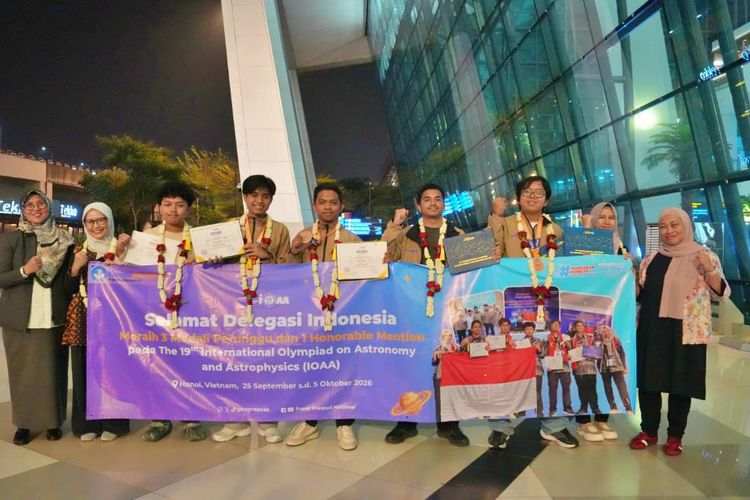 Indonesia Raih 3 Medali Perunggu di Olimpiade Astronomi Internasional