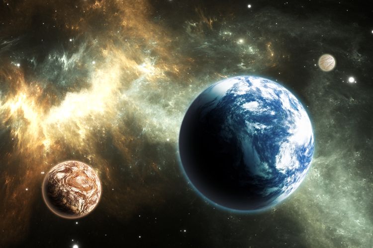 Ilustrasi planet seukuran Bumi, exoplanet yang belum lama ini ditemukan peneliti berada di bintang Proxima Centauri.