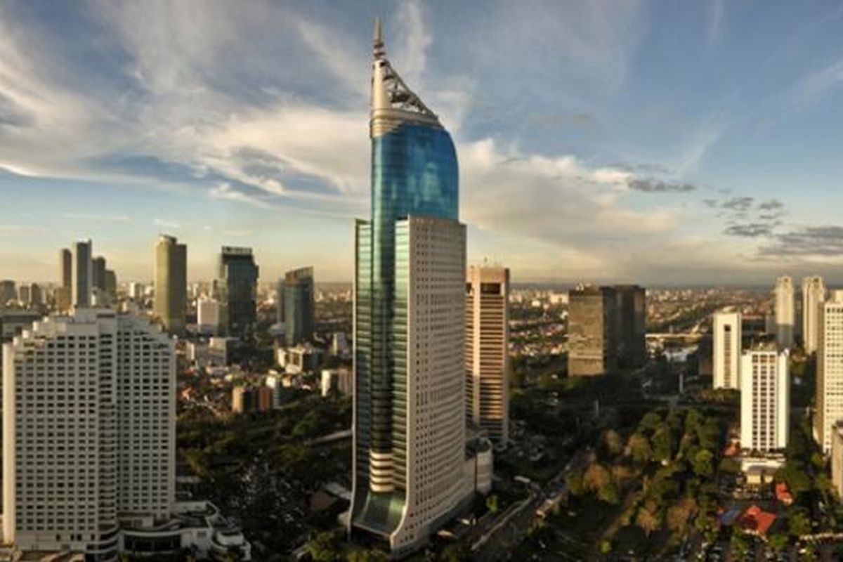 Salah satu sudut Jakarta. Pertumbuhan ekonomi Indonesia sepanjang tahun 2015 mengalami perlambatan.