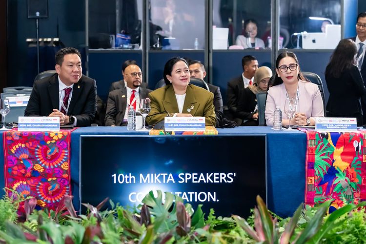 Ketua DPR RI Puan Maharani saat menghadiri agenda MIKTA Speakers' Consultation ke-10 di Meksiko, Senin (6/5/2024)