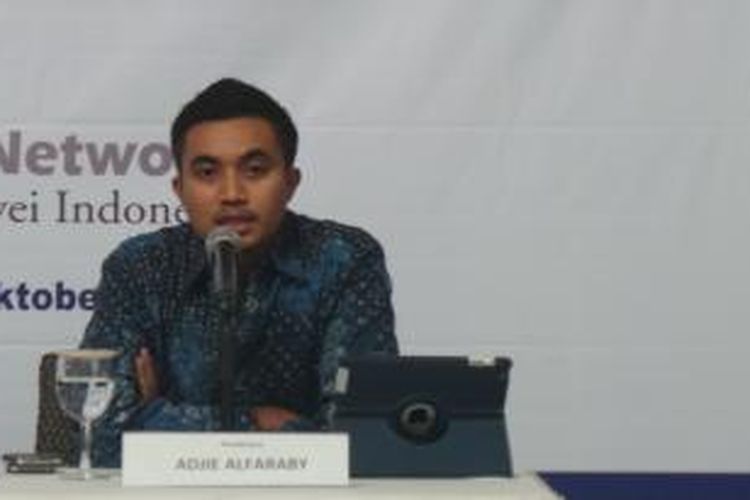 Peneliti Lingkaran Survei Indonesia (LSI) Network Adjie Alfaraby