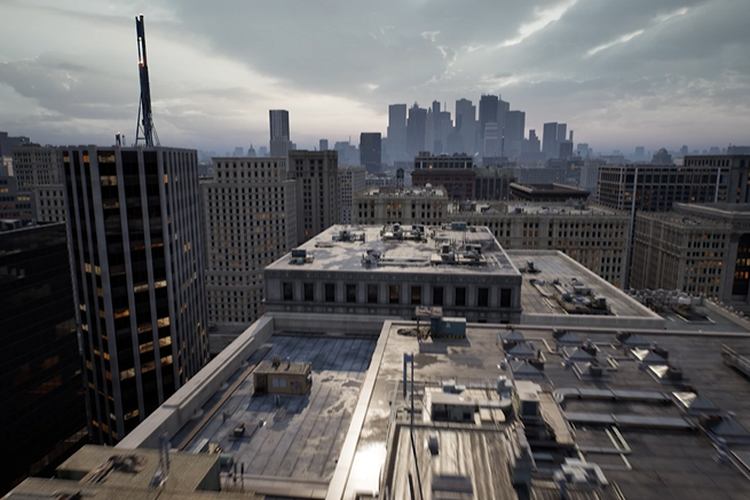 Ilustrasi lingkungan open world yang bisa diciptakan lewat Unreal Engine 5.6.