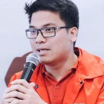 Ketua DPW PSI Jakarta, Michael Victor Sianipar, saat konferensi pers di kantor DPP PSI, Jalan KH Wahid Hasyim, Jakarta Pusat. Michael Victor Sianipar mendesak Kementerian Dalam Negeri (Kemendagri) transparans dalam proses seleksi dan penugasan PJ Gubernur. 

