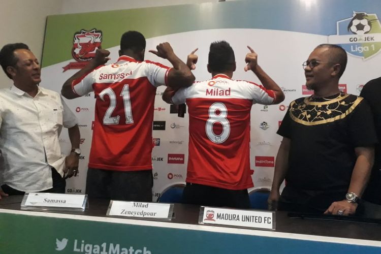 Dua pemain baru Madura United yang akan menjadi andalan saat menghadapi PS Tira