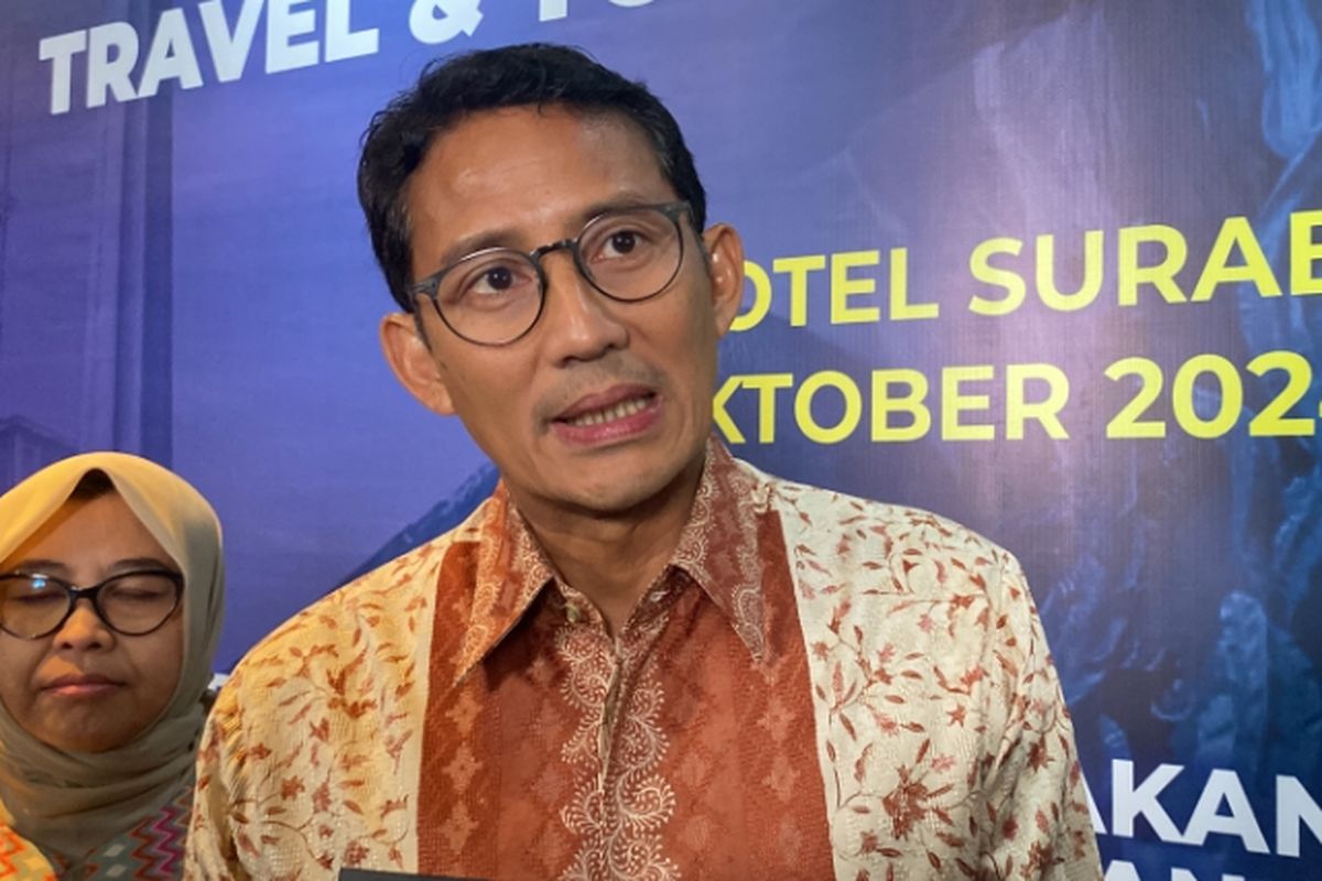 Menparekraf, Sandiaga Uno, di Surabaya, Selasa (15/10/2024).
