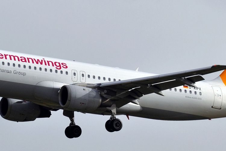 Ilustrasi pesawat Germanwings 9525.