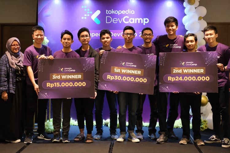 Tokopedia telah mengumumkan pemenang kompetisi hackathon DevCamp 2019 pada Sabtu (31/08/2019). 