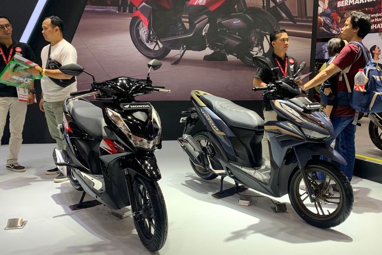 Ilutrasi booth motor Honda di IMOS 2023