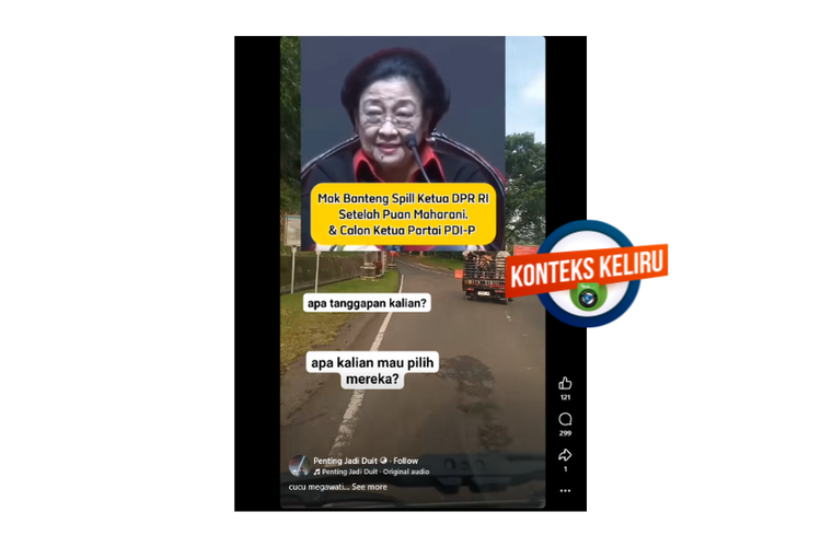 Klarifikasi, video Megawati perkenalkan cucunya dibagikan dengan konteks keliru