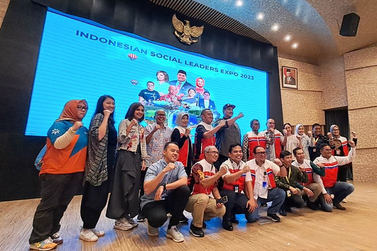 Peresmian kompetisi PFmuda dan Indonesian Social Leaders Expo 2023 yang digelar di Makara Art Center Universitas Indonesia, Selasa (23/5/2023). 