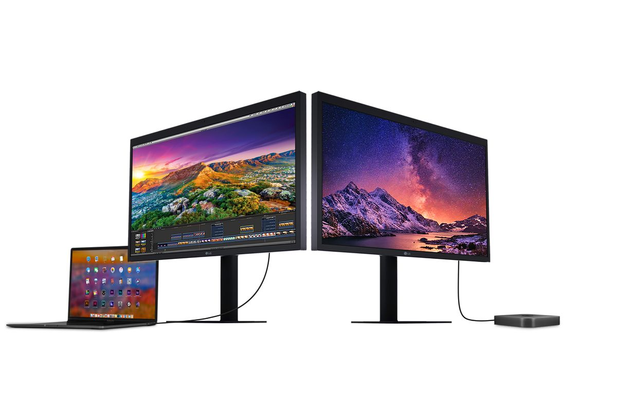 Monitor LG UltraFine 27MD5KL dengan resolusi 5K pada bentang layar 27 inci.