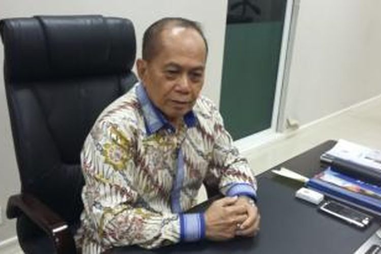 Ketua Harian DPP Partai Demokrat Syarief Hasan saat ditemui di Kantor DPP Partai Demokrat, Jalan Kramat Raya, Jakarta Pusat, Senin (30/3/2015).
