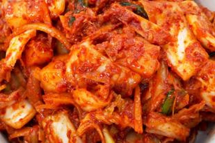 Kimchi, makanan fermentasi khas Korea. 