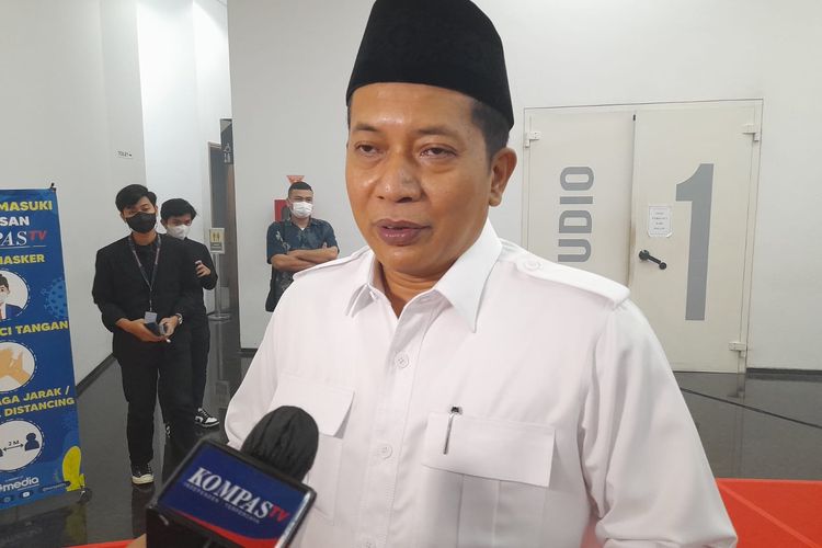 Wakil Ketua Umum Partai Gerindra Ferry Juliantono di Menara Kompas, Jakarta, Rabu (15/6/2022).