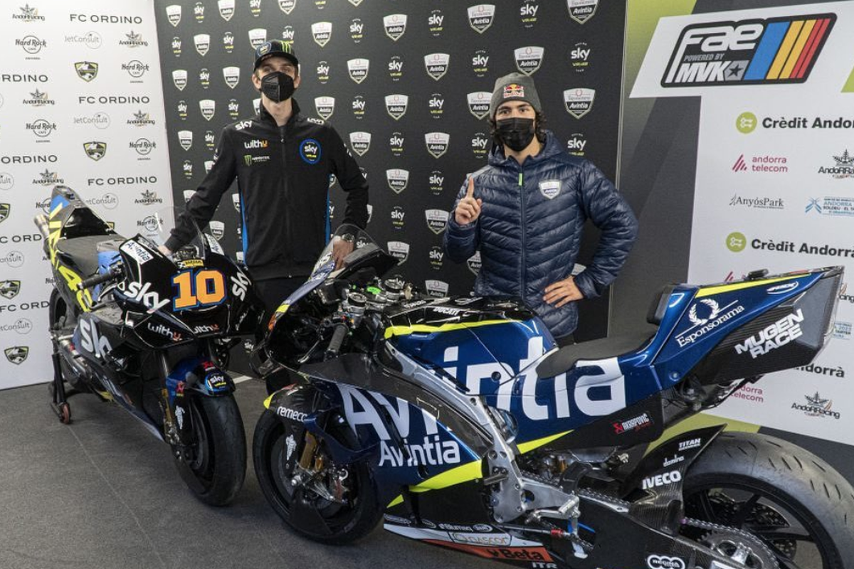 Avintia Esponsorama Racing secara resmi merilis dua livery, sekaligus memperkenalkan line-up pebalap baru MotoGP baru Enea Bastianini dan Luca Marini