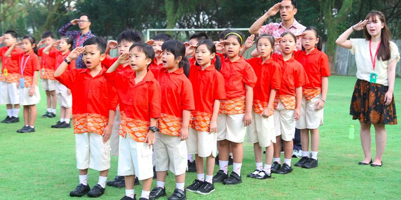 Peringatan HUT RI ke-73 di sekolah SWA (17/8/2018)