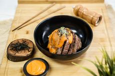 Resep Meltique Donburi Saus Mentai ala Restoran Jepang