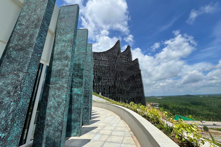 Sayap kiri Istana Garuda Ibu Kota Nusantara (IKN)
