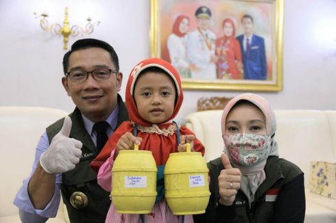 Bongkar Celengan Bantu Tenaga Medis, 2 Bocah SD Diundang Ridwan Kamil