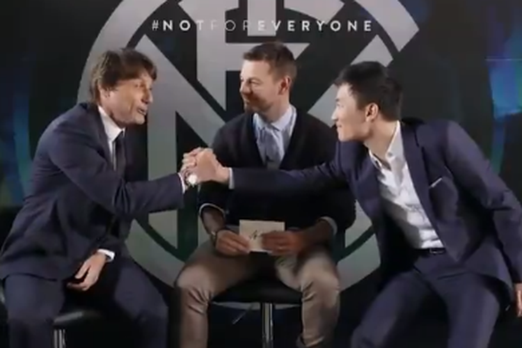 Video perkenalan Antonio Conte sebagai pelatih baru Inter Milan dirilis pada 31 Mei 2019. 