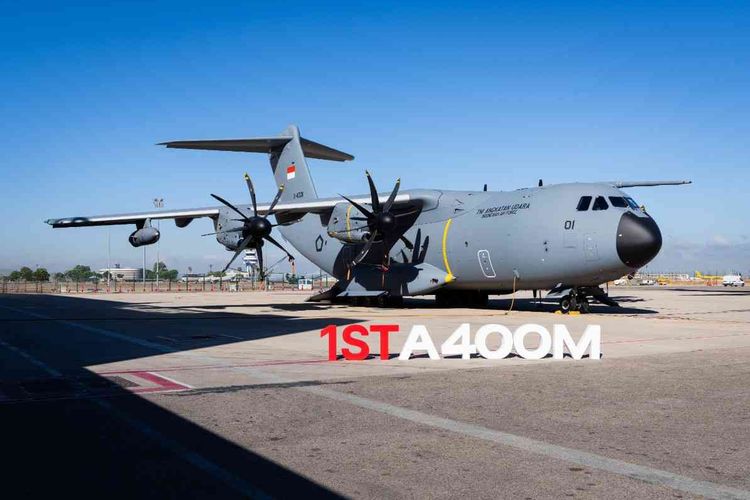 Pesawat Airbus A400M pertama Indonesia.
