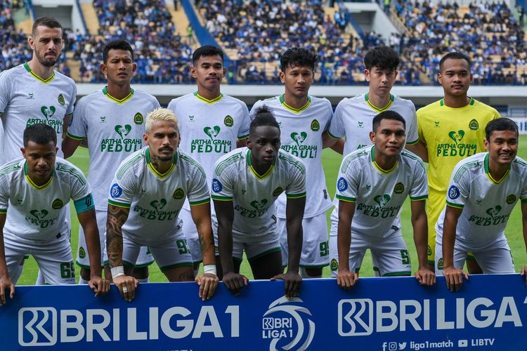 Starting Persikabo 1973 dalam pertandingan pekan ke-12 Liga 1 2023-2024 antara Persib vs Persikabo 1973, pada Sabtu (16/9/2023) di Stadion Gelora Bandung Lautan Api (GBLA). 