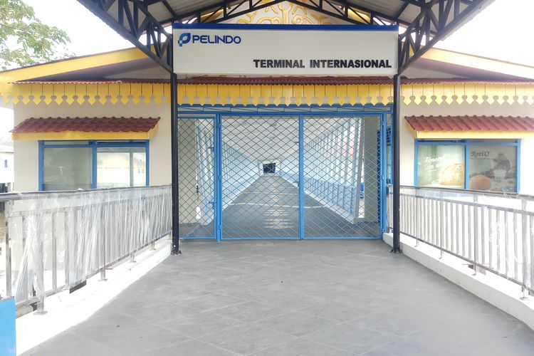 Pintu pelabuhan Internasional Sri Bintan Pura Tanjungpinang masih belum dibuka, Jumat (1/4/2022).