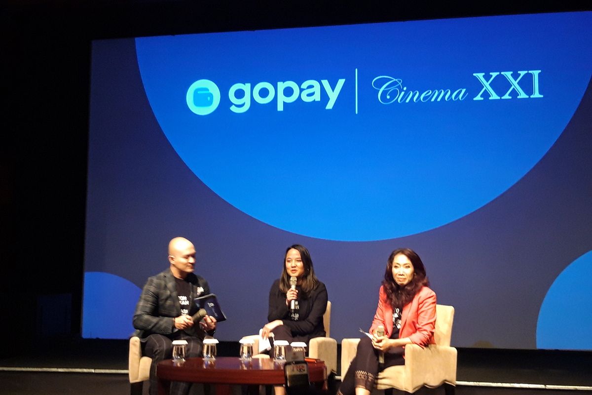 Launching kerja sama Gopay dan Cinema XXI di Jakarta, Selasa (25/2/2020).