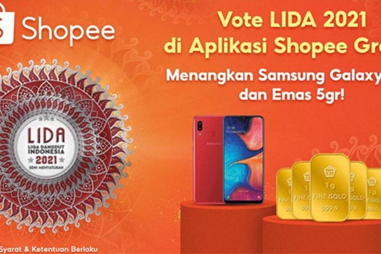 Vote duta LIDA 2021 gratis melalui Shopee