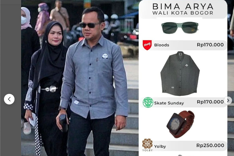 Wali Kota Bogor Bima Arya Sugiarto mengenakan pakaian produk lokal. ASN di sana juga wajib memakai produk lokal.