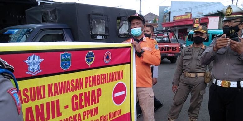 Pelaksanaan skema lalu lintas ganjil genap di Kota Banjar