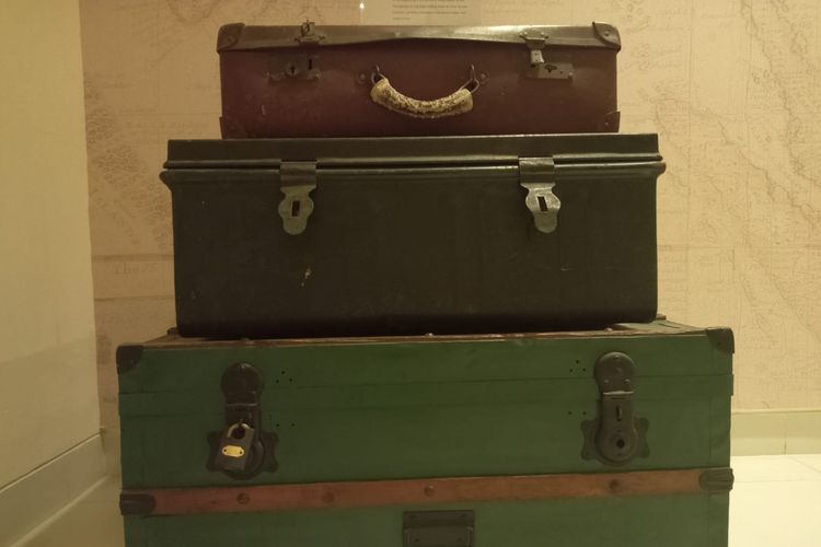 Koleksi koper kuno yang digunakan para misionaris zaman dulu saat akan menyebarkan agama katolik ke Tanah Air.
