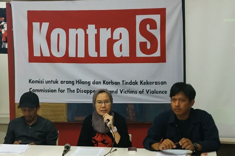 Koordinator Kontras, Yati Andriyani, di Kantor Kontras, Kwitang, Jakarta Pusat, Jumat (6/12/2019).