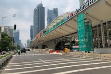 Benarkah Halte Tranjakarta Bundaran HI Halangi Pandangan ke Patung Selamat Datang?