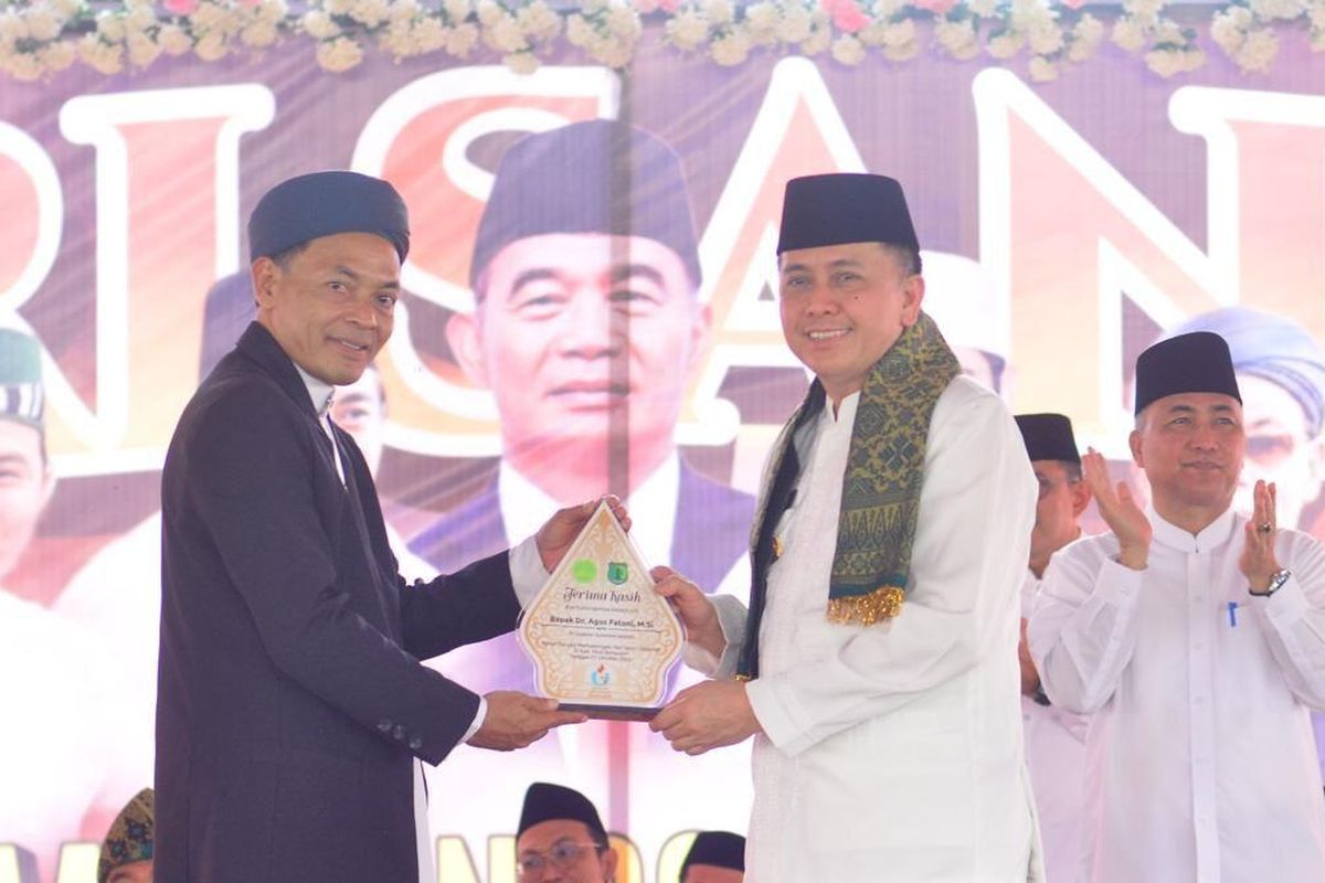 Pemprov Sumsel gelar Hari Santri Nasional 2023 di Musi Banyuasin, Sumsel, Minggu (22/10/2023).