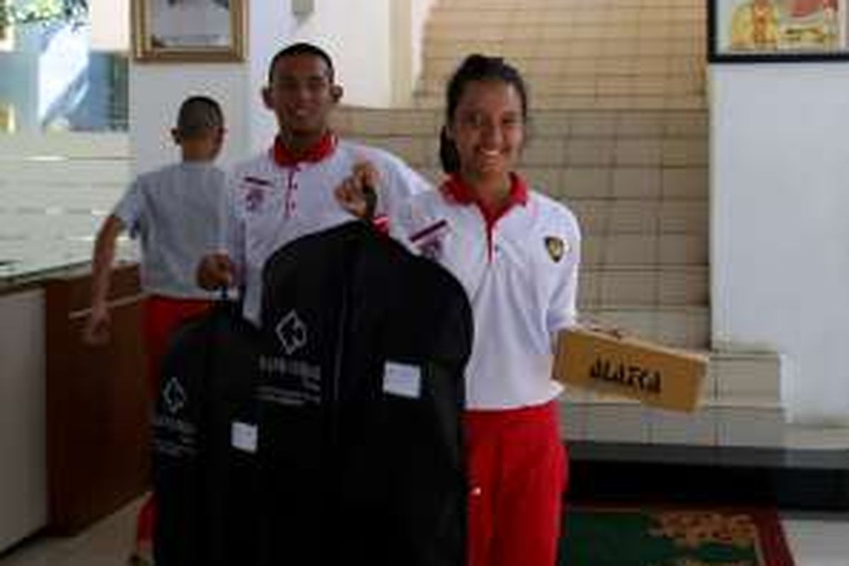 Gloria Natapradja Hamel, calon Pasukan Pengibar Bendera Pusaka (Paskibraka) perwakilan Jawa Barat.