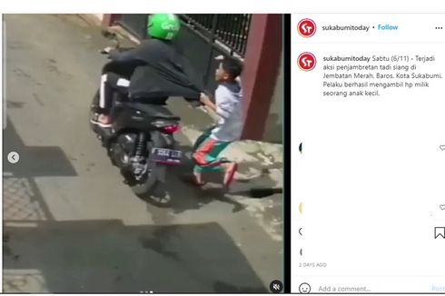 Video Viral Anak Kecil Kejar Jambret di Sukabumi, Ini Kronologinya