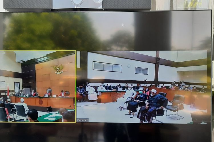 Sidang Rizieq Shihab di Pengadilan Negeri (PN) Jakarta Timur pada hari ini, Selasa (11/5/2021).