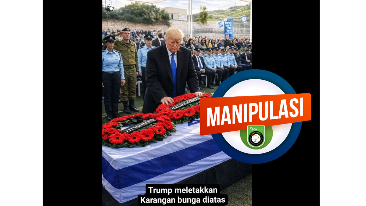 Trump Bunga INFOGRAFIK: Konten AI, Foto Donald Trump Letakkan Karangan Bunga di ...