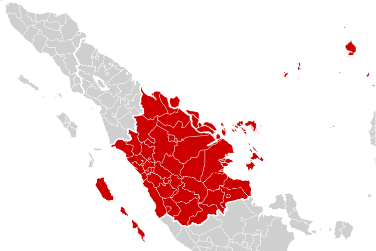 Peta wilayah Kerajaan Koto Alang.
