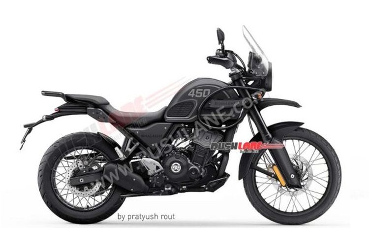 Rendering digital Royal Enfield Himalayan 450